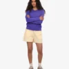 T-shirt à manches longues bio pour femme - Violet ultra