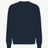 T-shirt à manches longues oversize en coton bio - Bleu marine