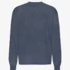 T-shirt à manches longues oversize en coton bio - Bleu Neptune