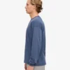 T-shirt à manches longues oversize en coton bio - Bleu Neptune