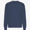 T-shirt à manches longues oversize en coton bio - Bleu pétrole