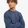 T-shirt à manches longues oversize en coton bio - Bleu pétrole