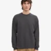 T-shirt à manches longues oversize en coton bio - Gris lave