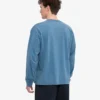 T-shirt à manches longues oversize en coton bio - Indigo délavé