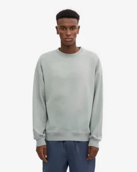 T-shirt oversize bio – Bleu acier