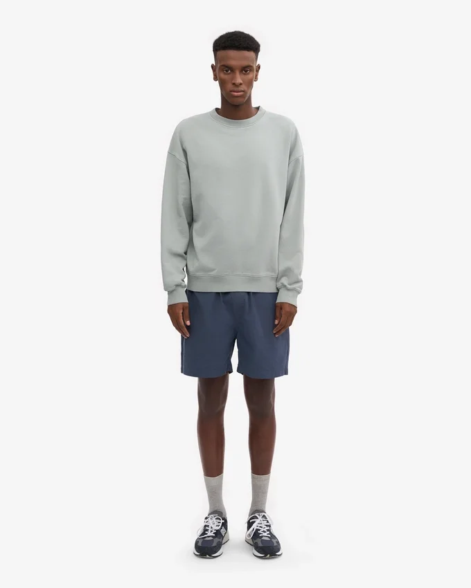 T-shirt oversize bio - Bleu acier