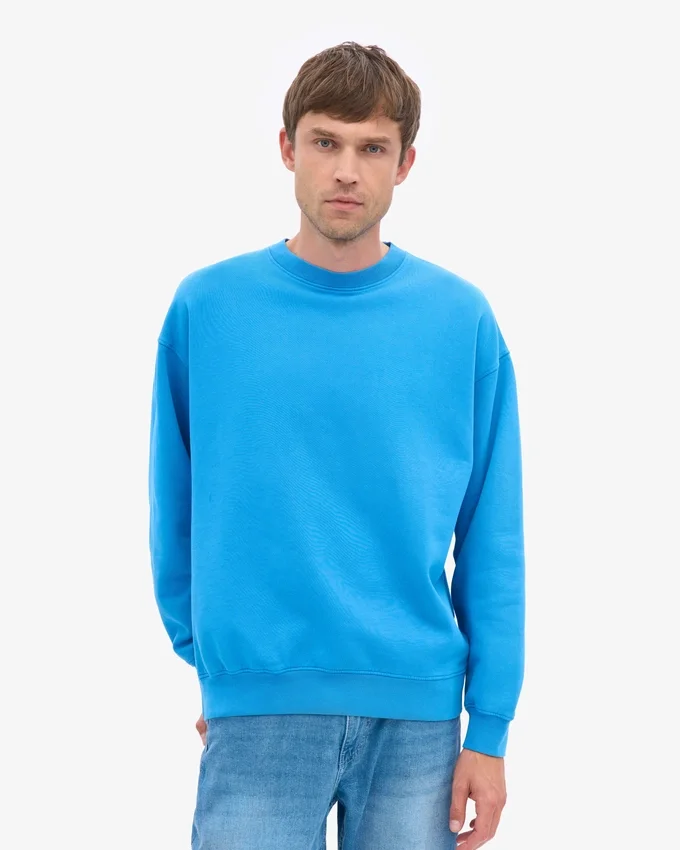 T-shirt oversize bio - Bleu Pacifique