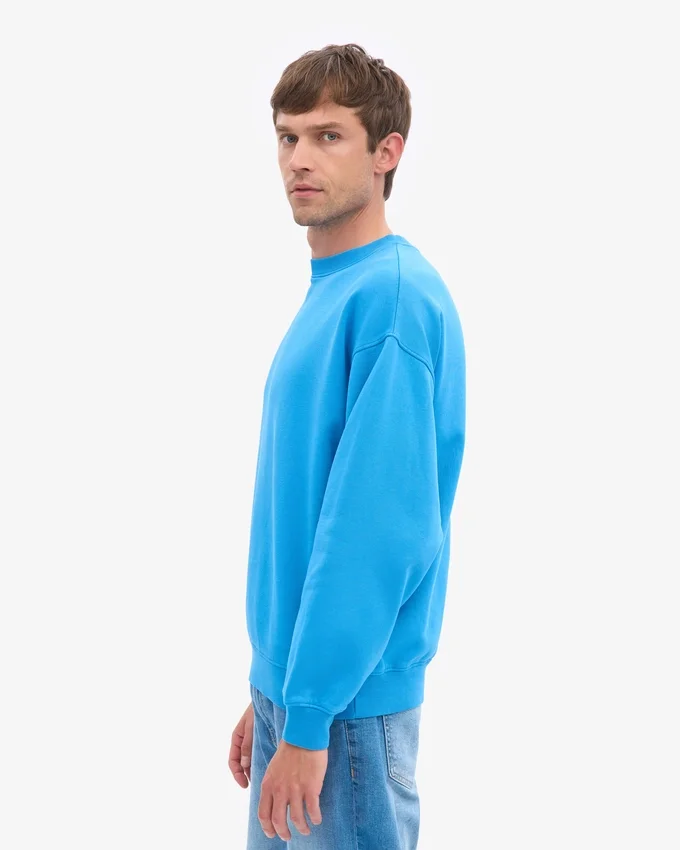 T-shirt oversize bio - Bleu Pacifique