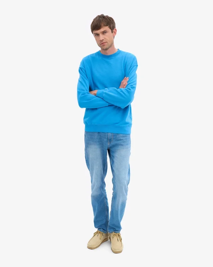 T-shirt oversize bio - Bleu Pacifique