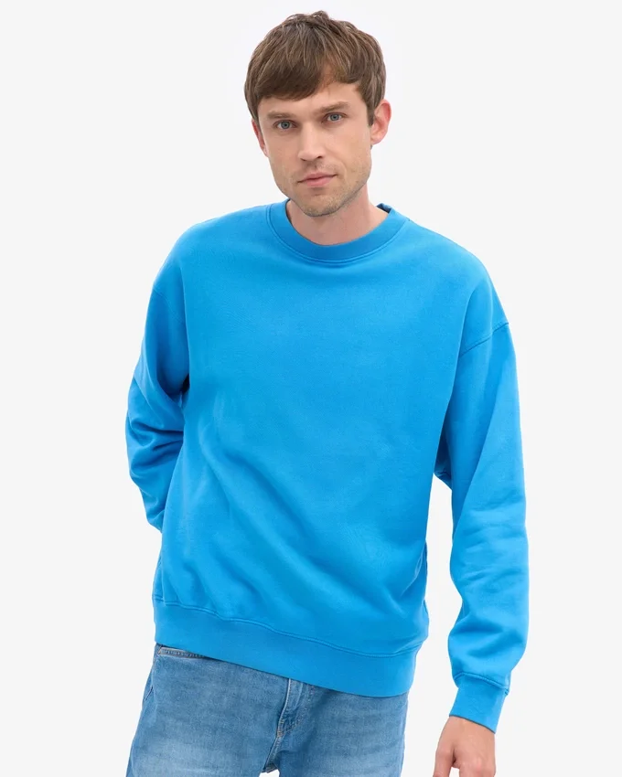 T-shirt oversize bio - Bleu Pacifique