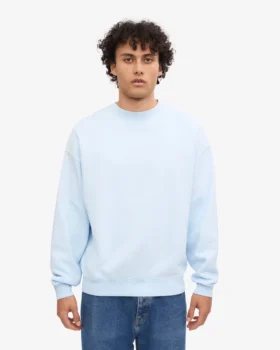 T-shirt oversize bio – Bleu polaire