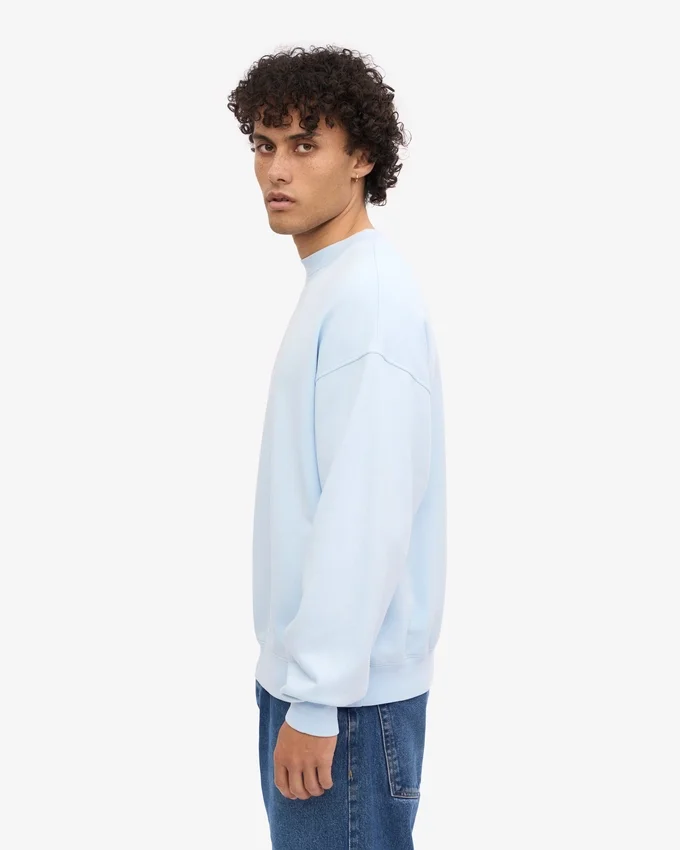 T-shirt oversize bio - Bleu polaire