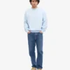 T-shirt oversize bio - Bleu polaire