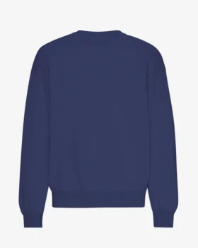 T-shirt oversize bio à col rond - Bleu marine