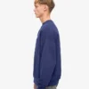 T-shirt oversize bio à col rond - Bleu marine
