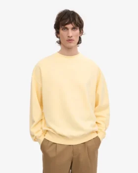 T-shirt oversize bio – Jaune pâle