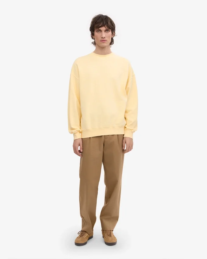 T-shirt oversize bio - Jaune pâle