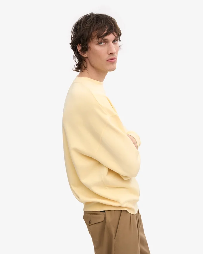 T-shirt oversize bio - Jaune pâle