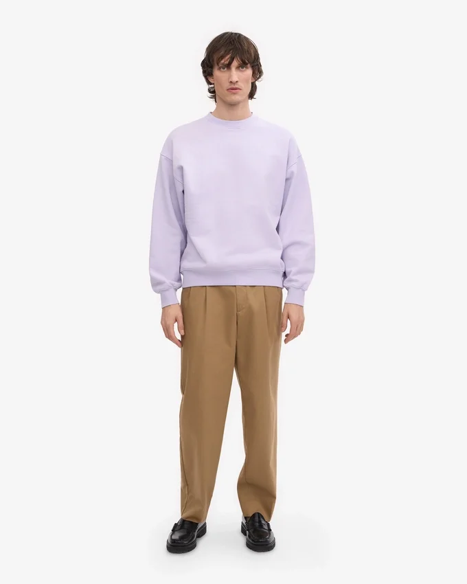 T-shirt oversize bio - Lavande pâle