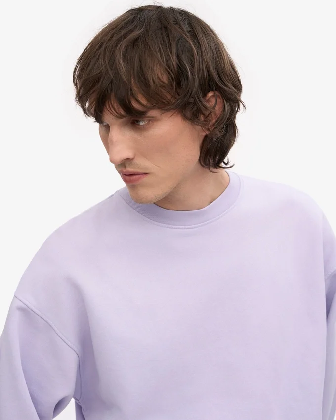 T-shirt oversize bio - Lavande pâle