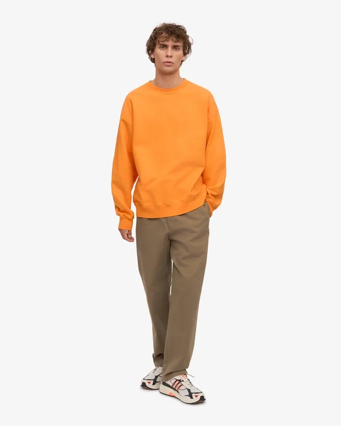 T-shirt oversize bio - Orange soleil