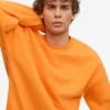 T-shirt oversize bio - Orange soleil