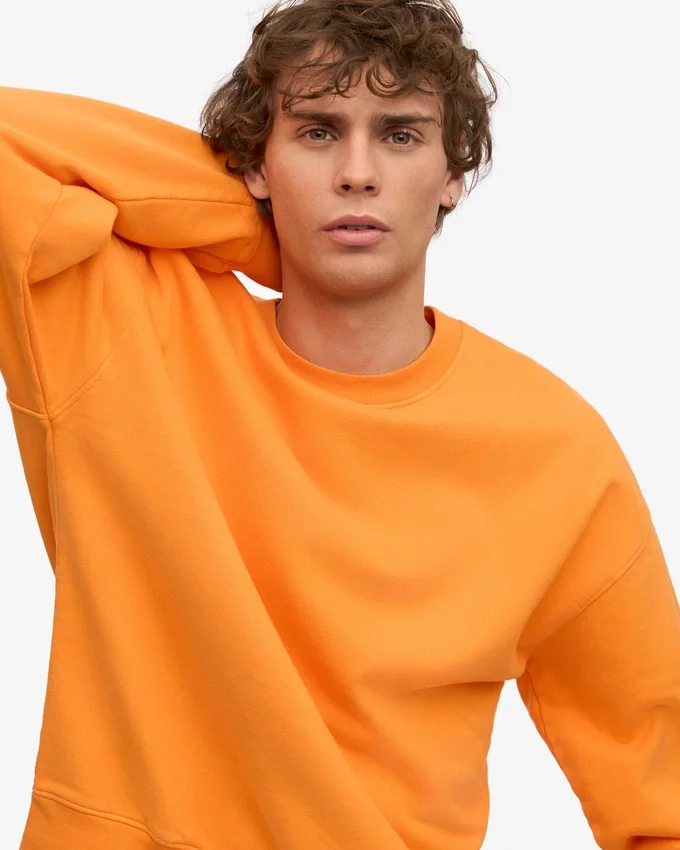 T-shirt oversize bio - Orange soleil