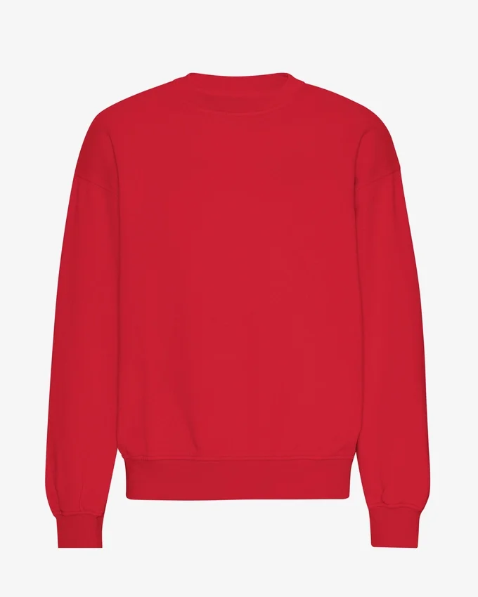 T-shirt oversize bio - Rouge écarlate