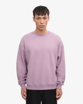 T-shirt oversize bio – Violet nacré