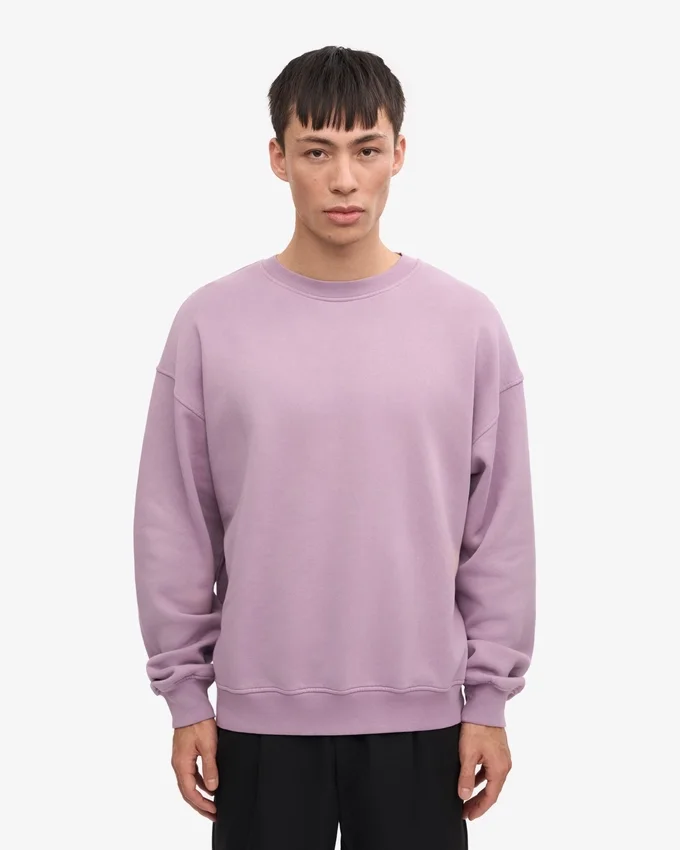 T-shirt oversize bio - Violet nacré