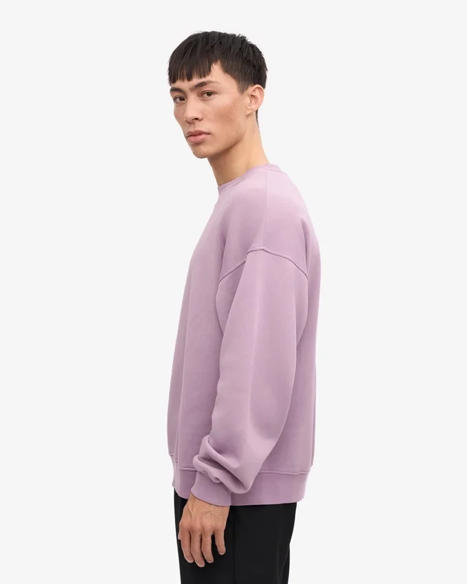 T-shirt oversize bio - Violet nacré