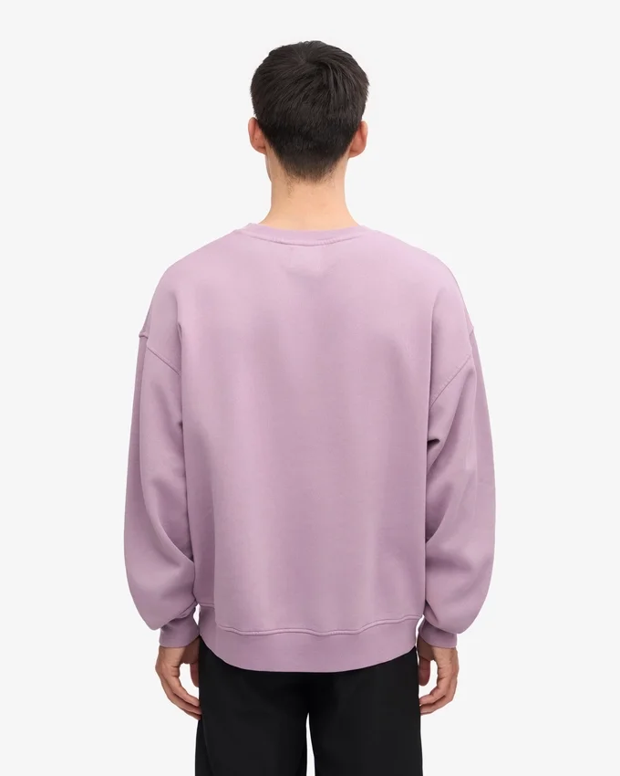 T-shirt oversize bio - Violet nacré