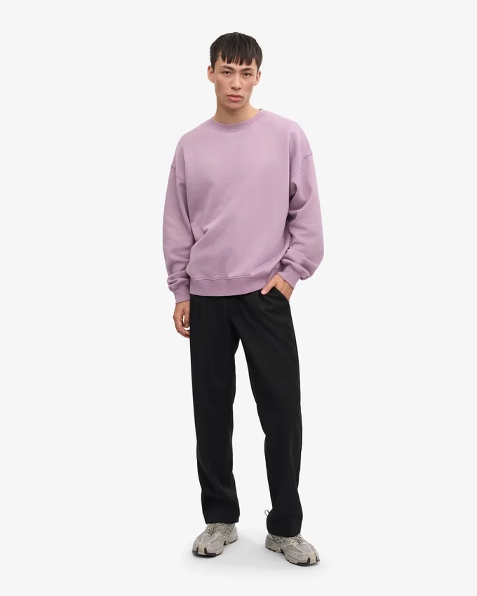 T-shirt oversize bio - Violet nacré