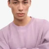T-shirt oversize bio - Violet nacré