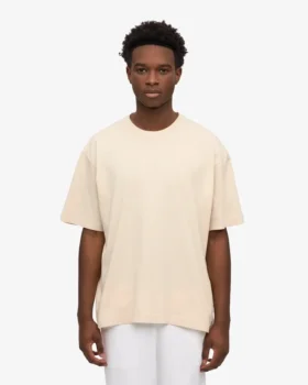 T-shirt oversize en coton bio – Blanc ivoire