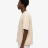 T-shirt oversize en coton bio - Blanc ivoire