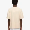 T-shirt oversize en coton bio - Blanc ivoire