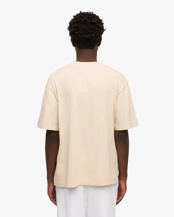 T-shirt oversize en coton bio - Blanc ivoire