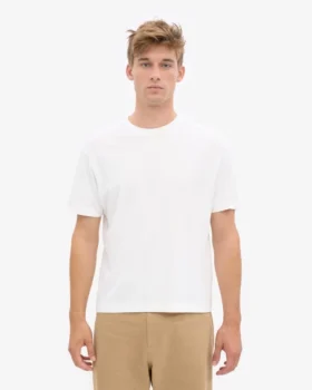 T-shirt oversize en coton bio – Blanc optique