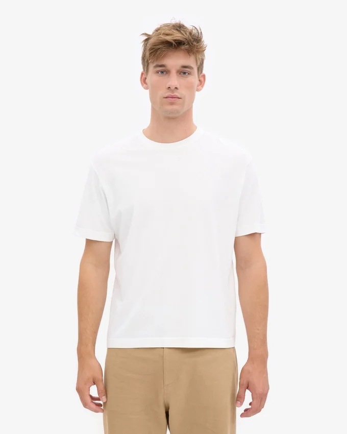T-shirt oversize en coton bio - Blanc optique