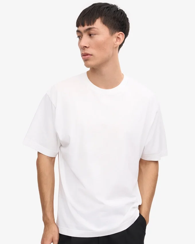 T-shirt oversize en coton bio - Blanc optique
