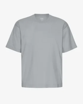 T-shirt oversize en coton bio - Bleu acier
