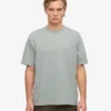 T-shirt oversize en coton bio - Bleu acier