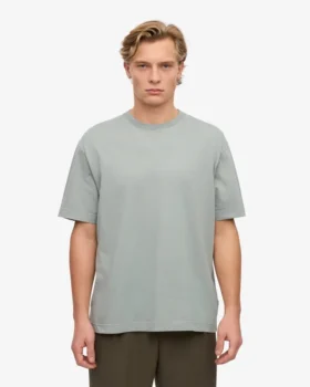 T-shirt oversize en coton bio – Bleu acier