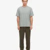 T-shirt oversize en coton bio - Bleu acier