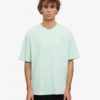 T-shirt oversize en coton bio - Bleu aqua clair