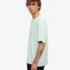 T-shirt oversize en coton bio - Bleu aqua clair