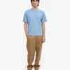 T-shirt oversize en coton bio - Bleu bord de mer