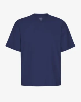 T-shirt oversize en coton bio - Bleu marine