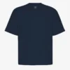 T-shirt oversize en coton bio - Bleu marine